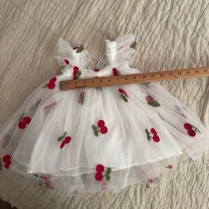 Cherry Fairy girls Easter spring dress